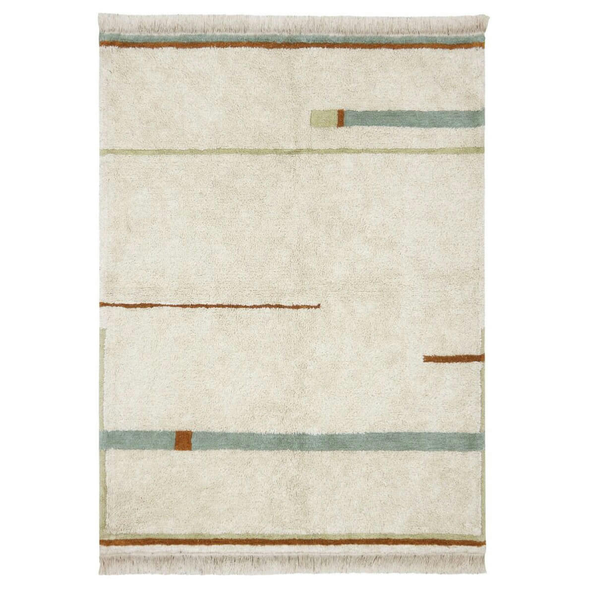 ECO-CITY - Tapis lavable lanes 140x200 bleu