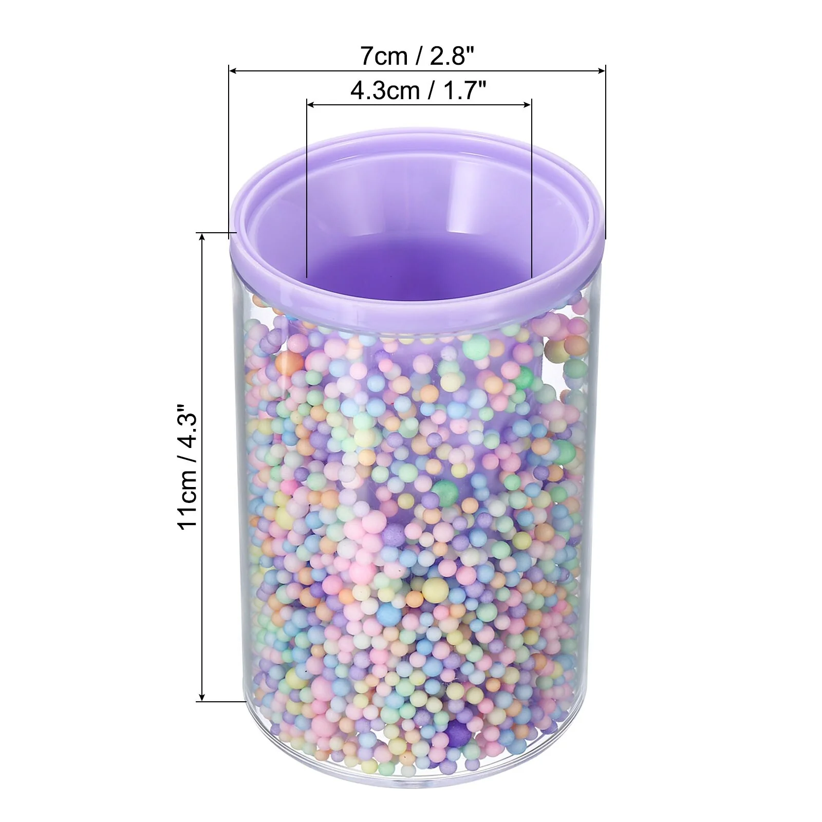 Pencil Holder Acrylic Makeup Brush Holder Cup Storage Stationery Caddy