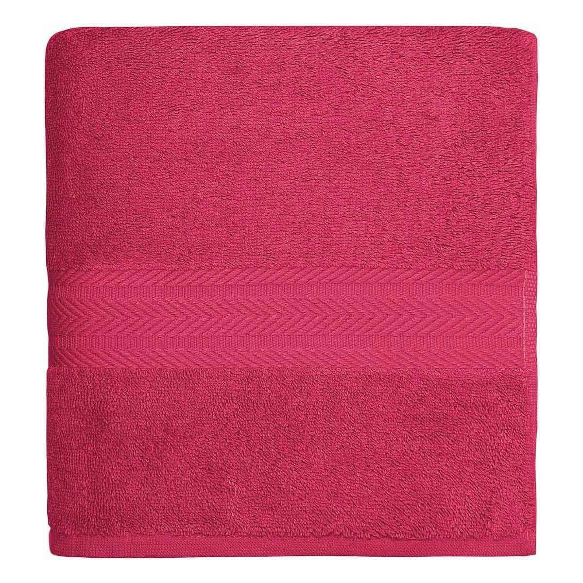 LUXURY - Maxi drap de bain 550gr/m²  rose indien 100x150 cm