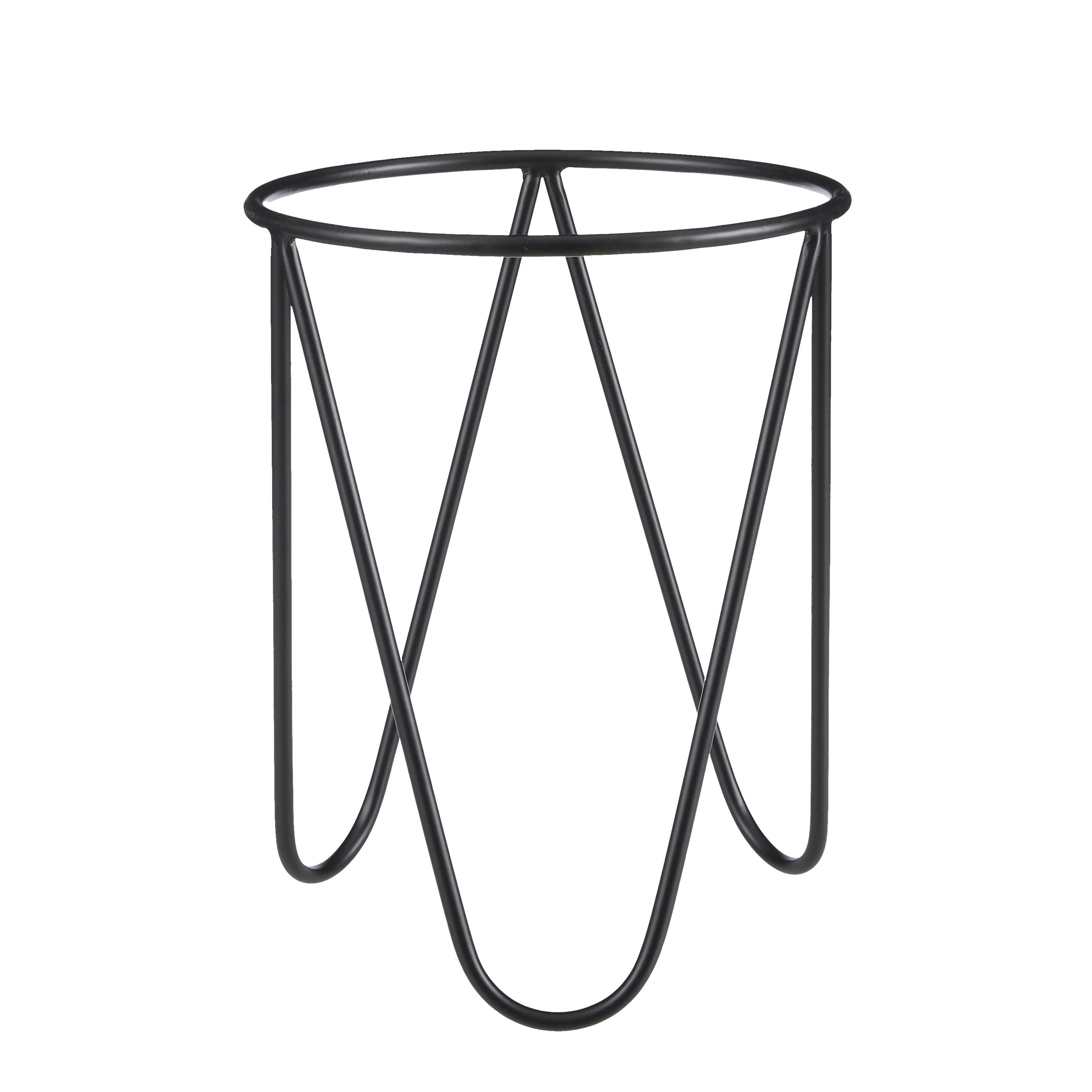 - Porte-plante en métal noir H38,5