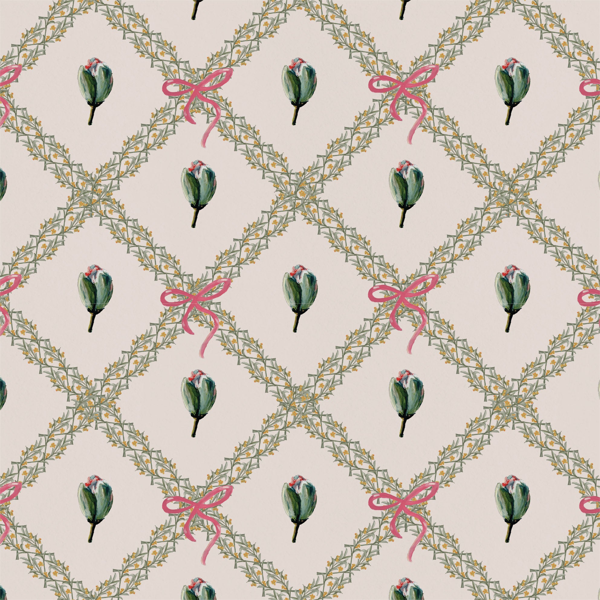 Catchii Behang Bowie Bow Tie beige