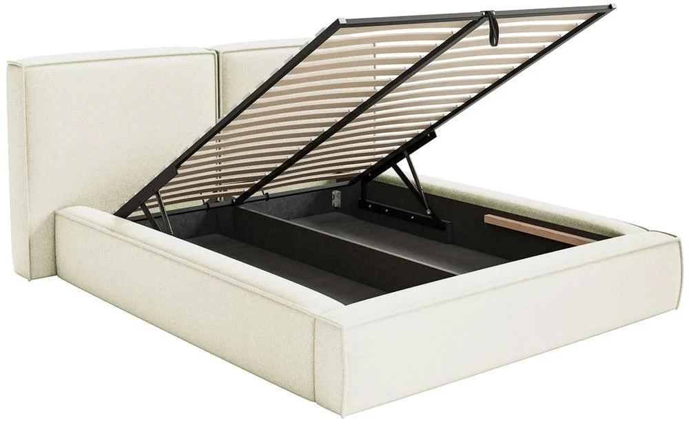 Bedframe Willa chenille 160 x 200 cm met opbergruimte