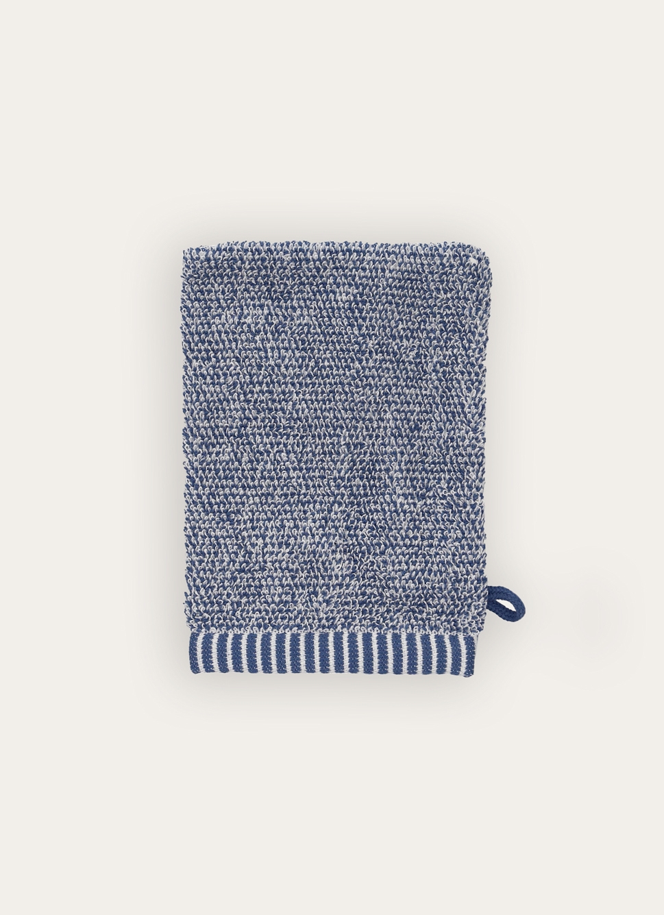 GANT DE TOILETTE EN FILS CHINÉS GRIS