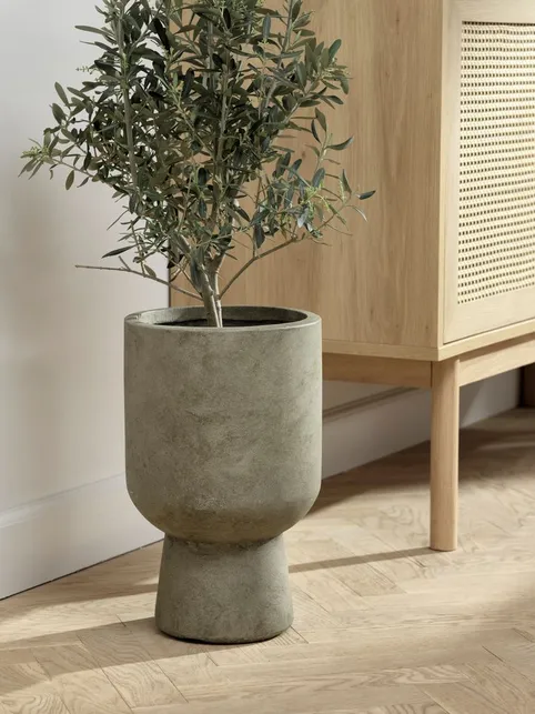 Blomsterpotte SOLVI Ø25xH40cm grøn