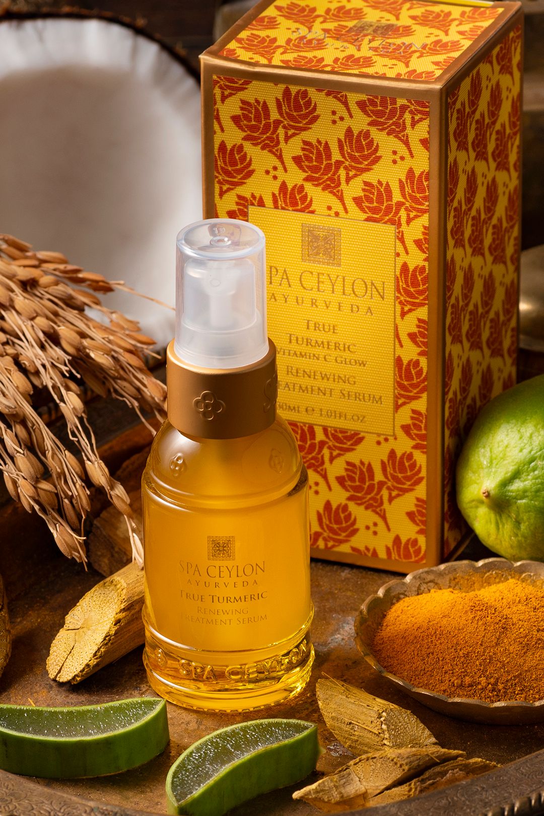 Spa Ceylon True Turmeric - Vitamin C Glow - Renewing Treatment Serum -30ml