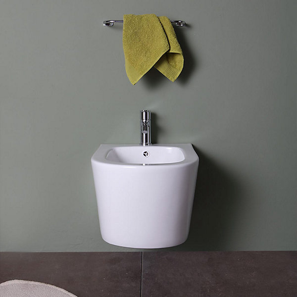 Bidet Suspendu En Céramique Blanche - Blues