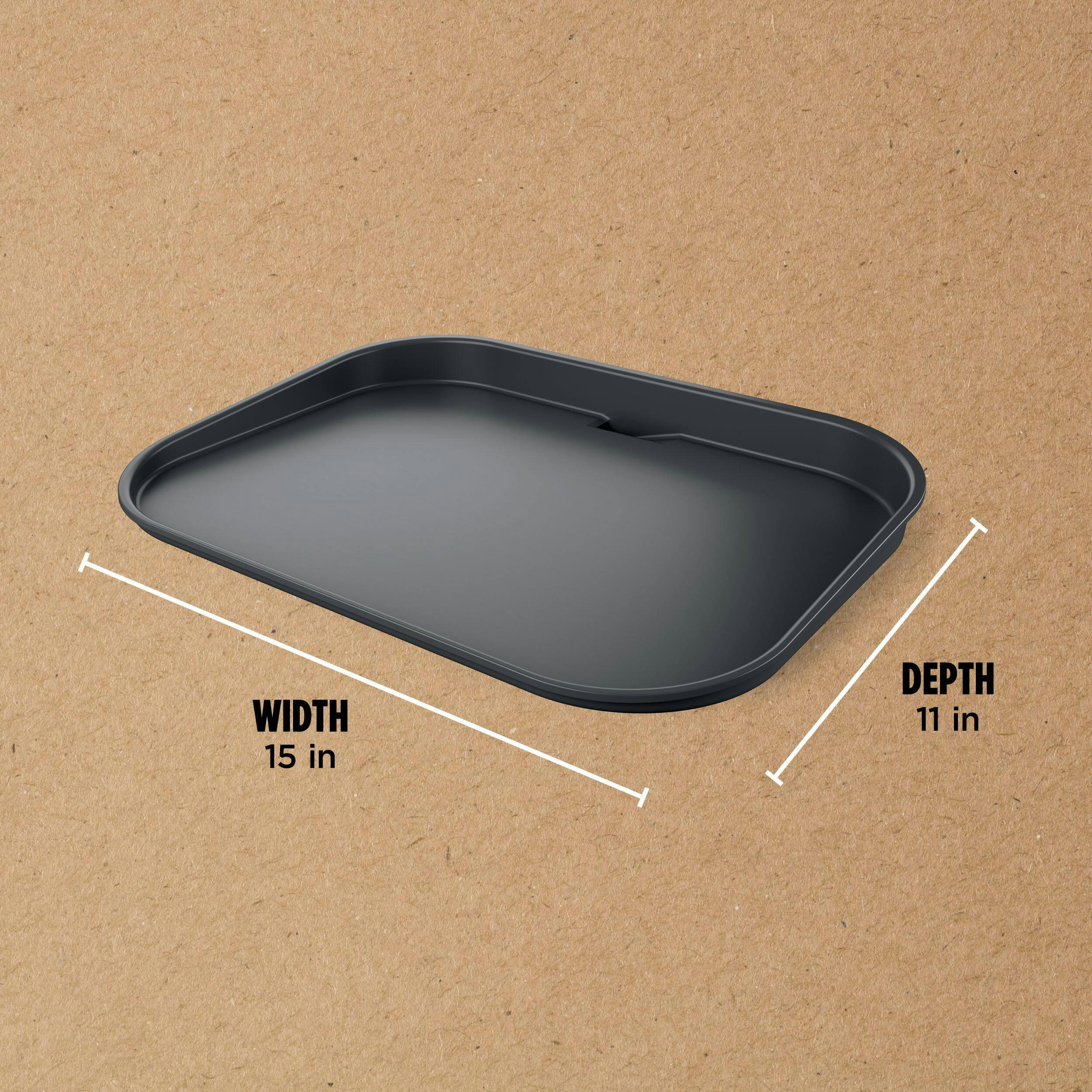 Ninja Woodfire Outdoor All-Purpose Flat Top BBQ Griddle Plate, Ceramic Non-Stick Coating, Black