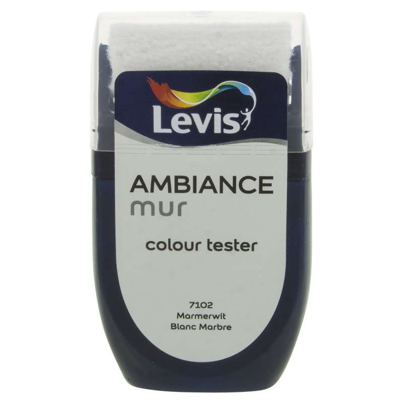 Testeur peinture pour murs Ambiance blanc marbre 0,03 L LEVIS