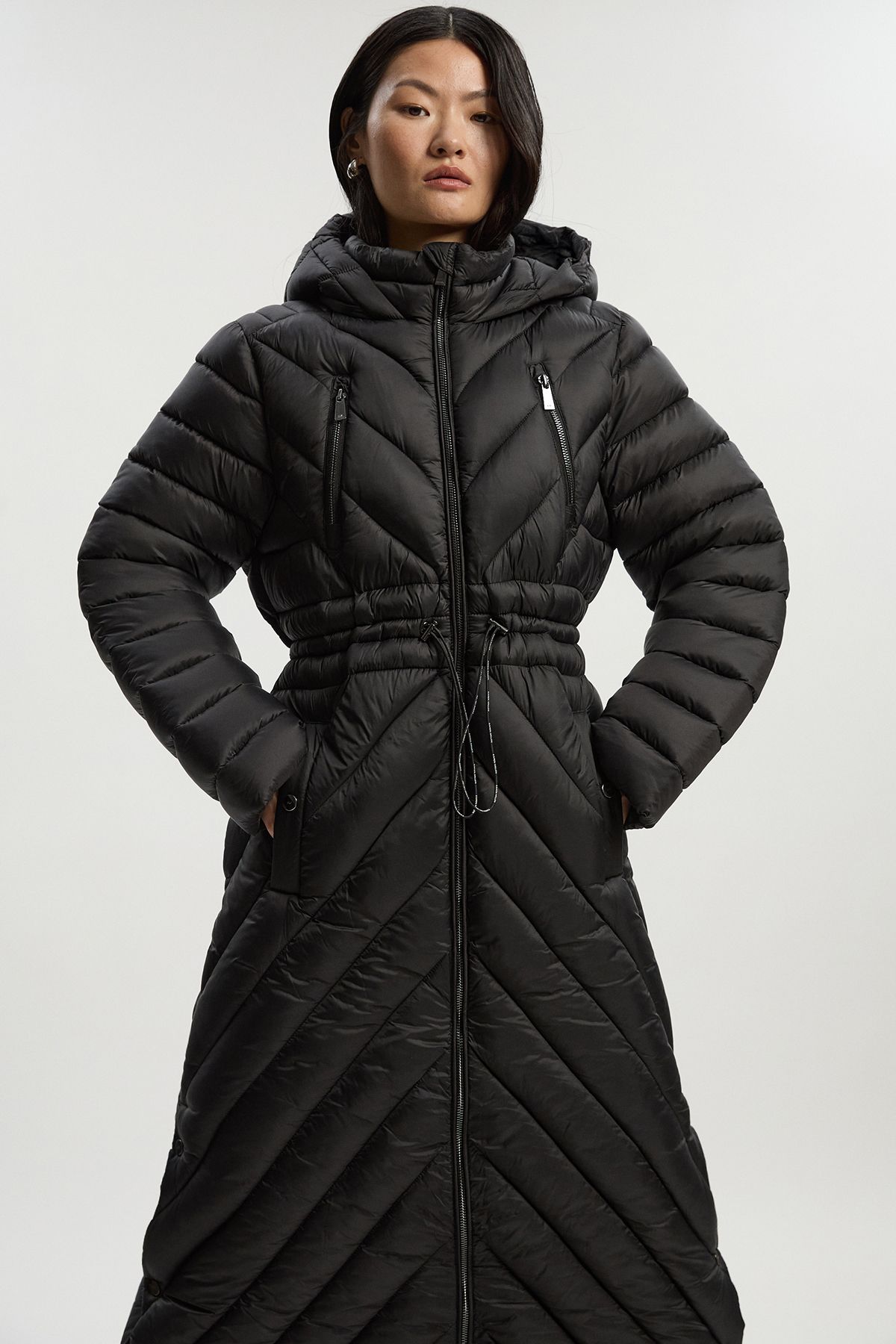 KarenMillen Tall Lightweight Packable Maxi Coat