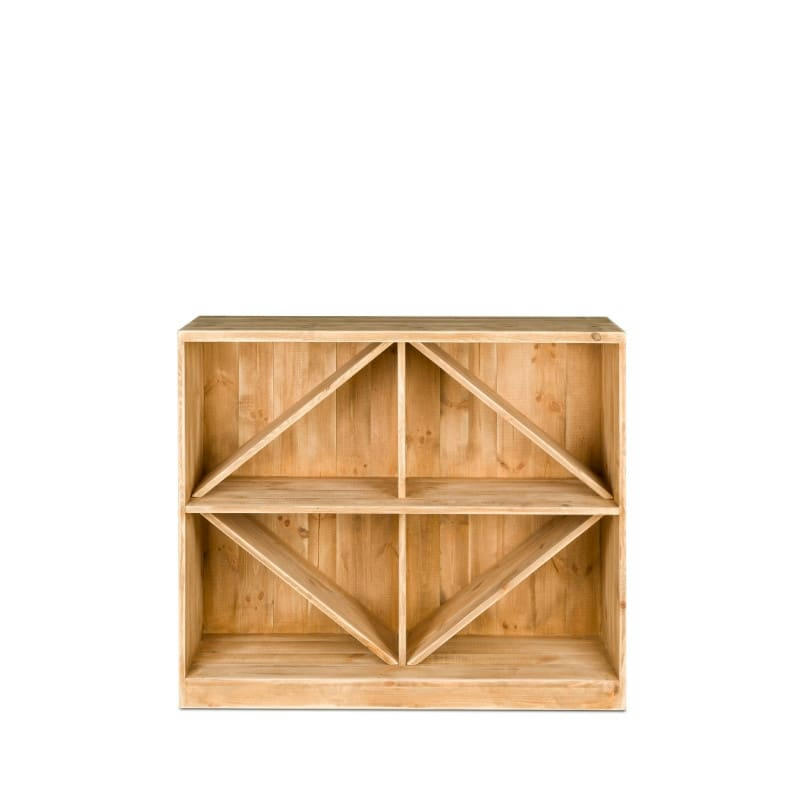 - Étagère à vin séparateurs casiers amovible bois massif