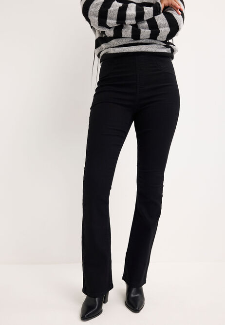 Womens Black Kate Bootcut Jeggings