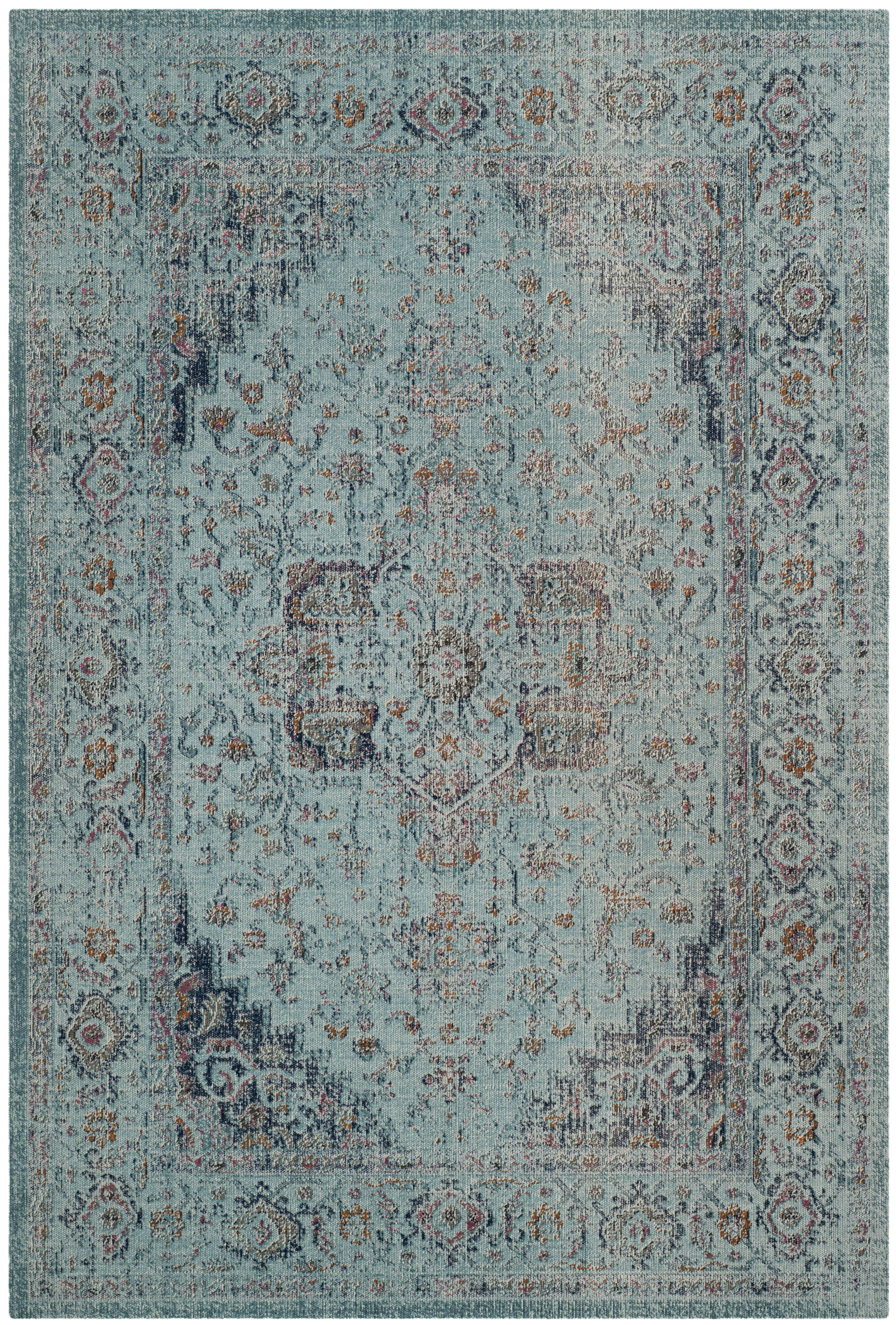 ARTISAN - Tapis de salon interieur en bleu clair, 91 x 152 cm