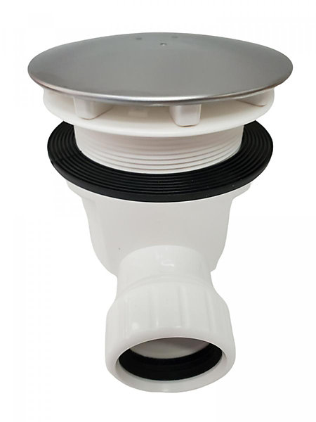 Bonde horizontale / Siphon pour receveur de douche diamètre 90Inox