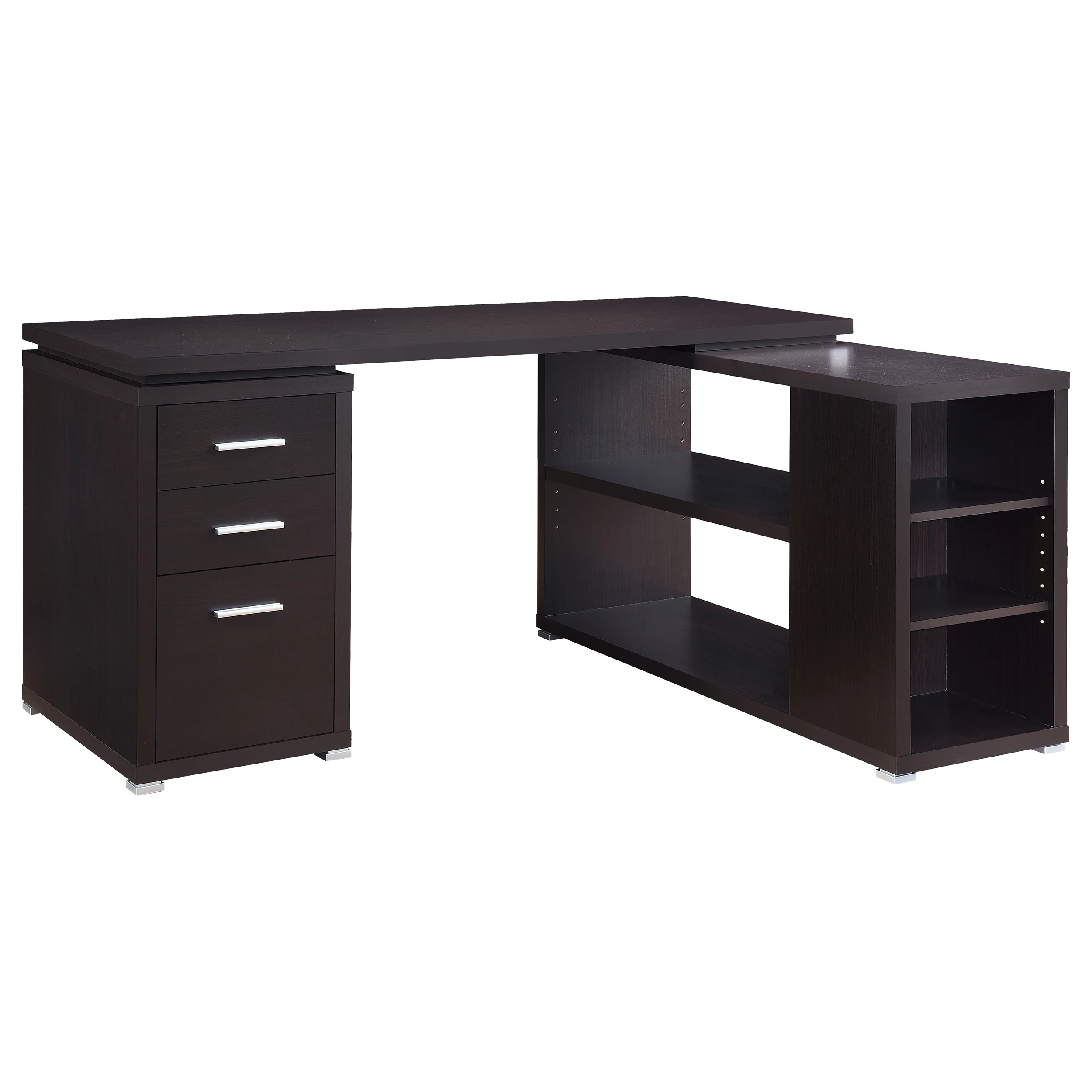 Yvette 60-inch 3-Drawer L-Shape Computer Desk