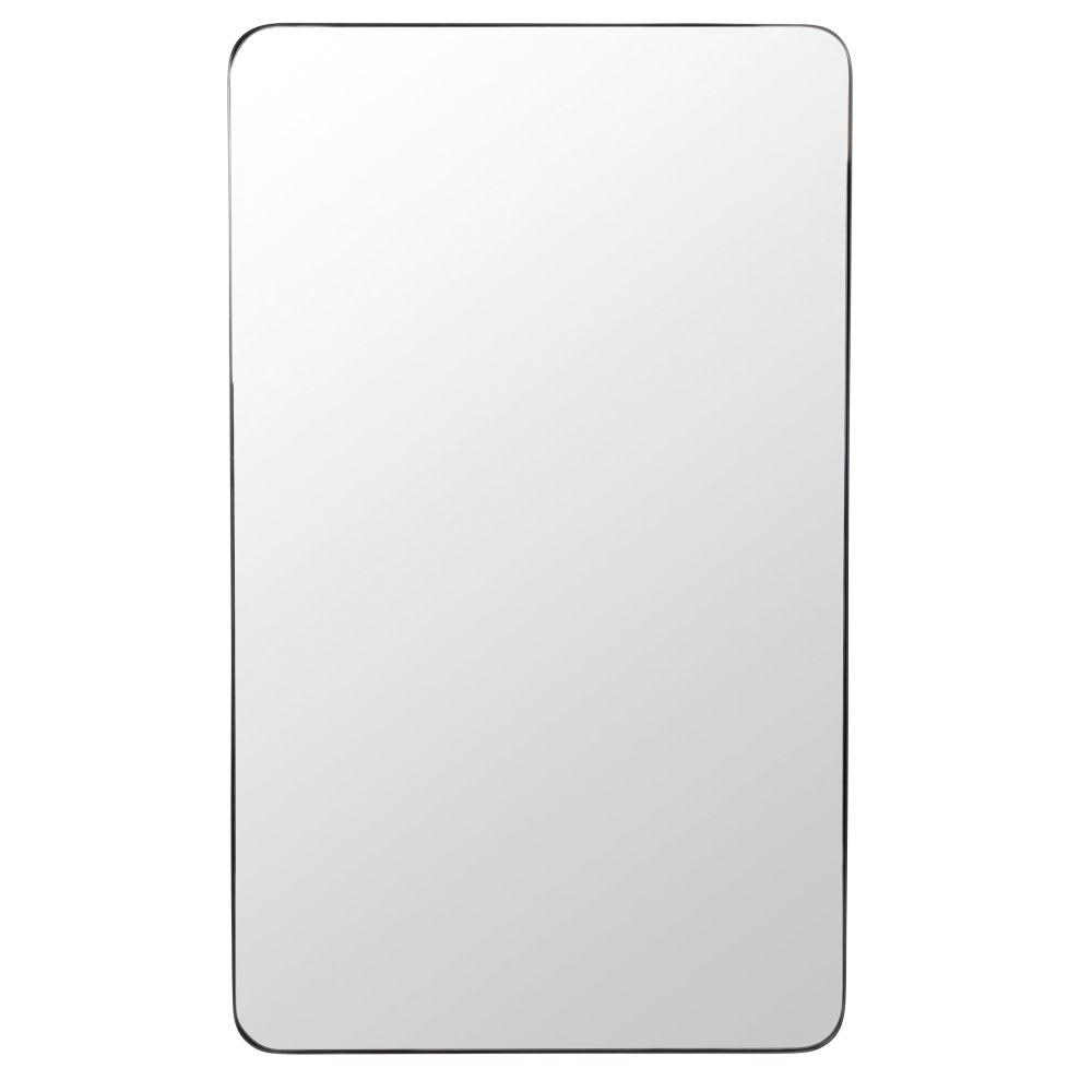 BARRY - Miroir rectangulaire en métal noir 60x101