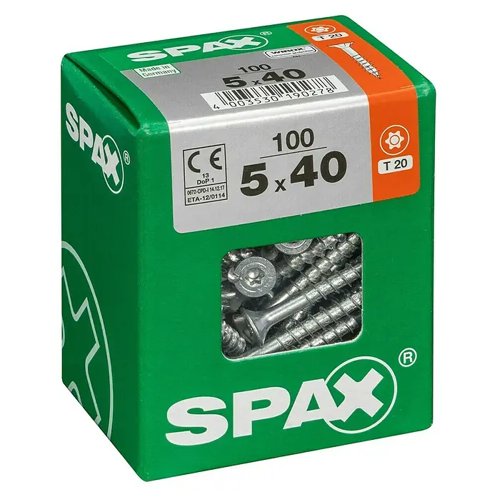 TRESKRUE SPAX TFT 5X40MM 100STK/PK