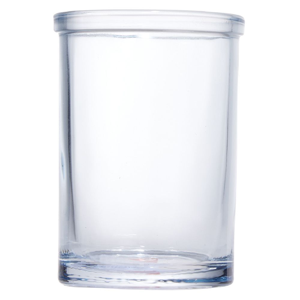 Gobelet en verre transparent bleu Ø7,5xH10,5cm