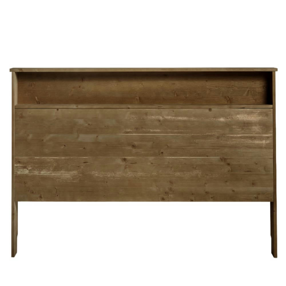 IGOR - Tête de lit avec rangement pour lit 135 cm en couleur marron vieilli