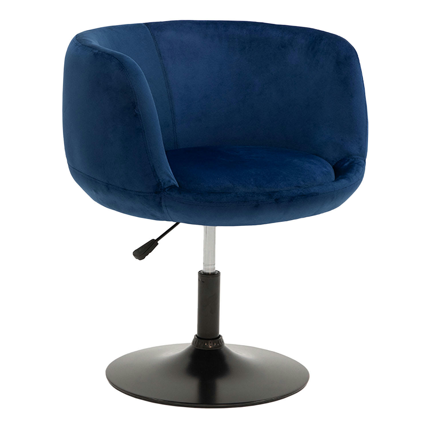 NOLAN - Tabouret de bar en velours bleu