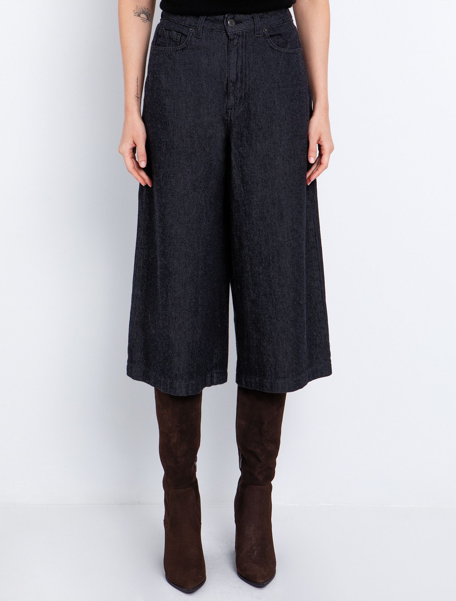 Jean ζιπ κιλότ