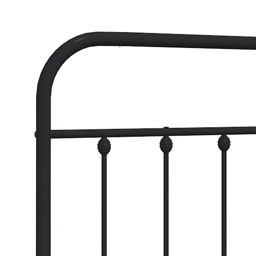 NNEVL Metal Headboard Black 137 cm