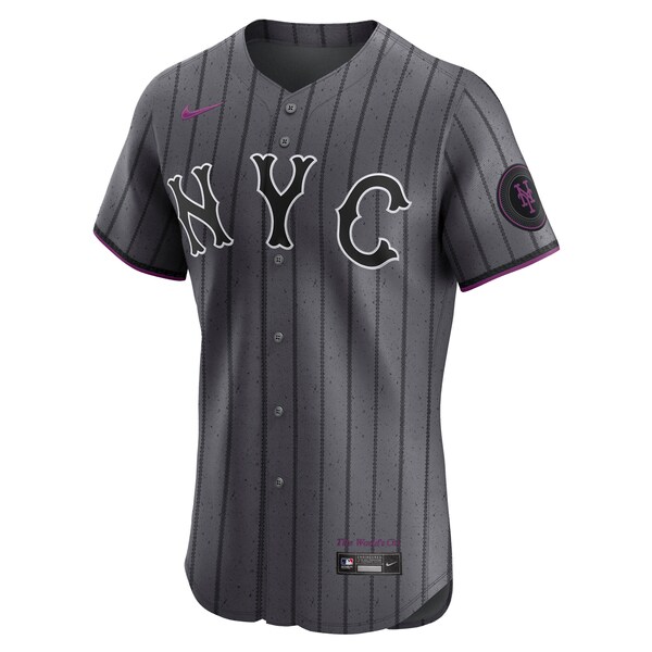 Francisco Lindor New York Mets Nike City Connect Elite Jersey - Gray