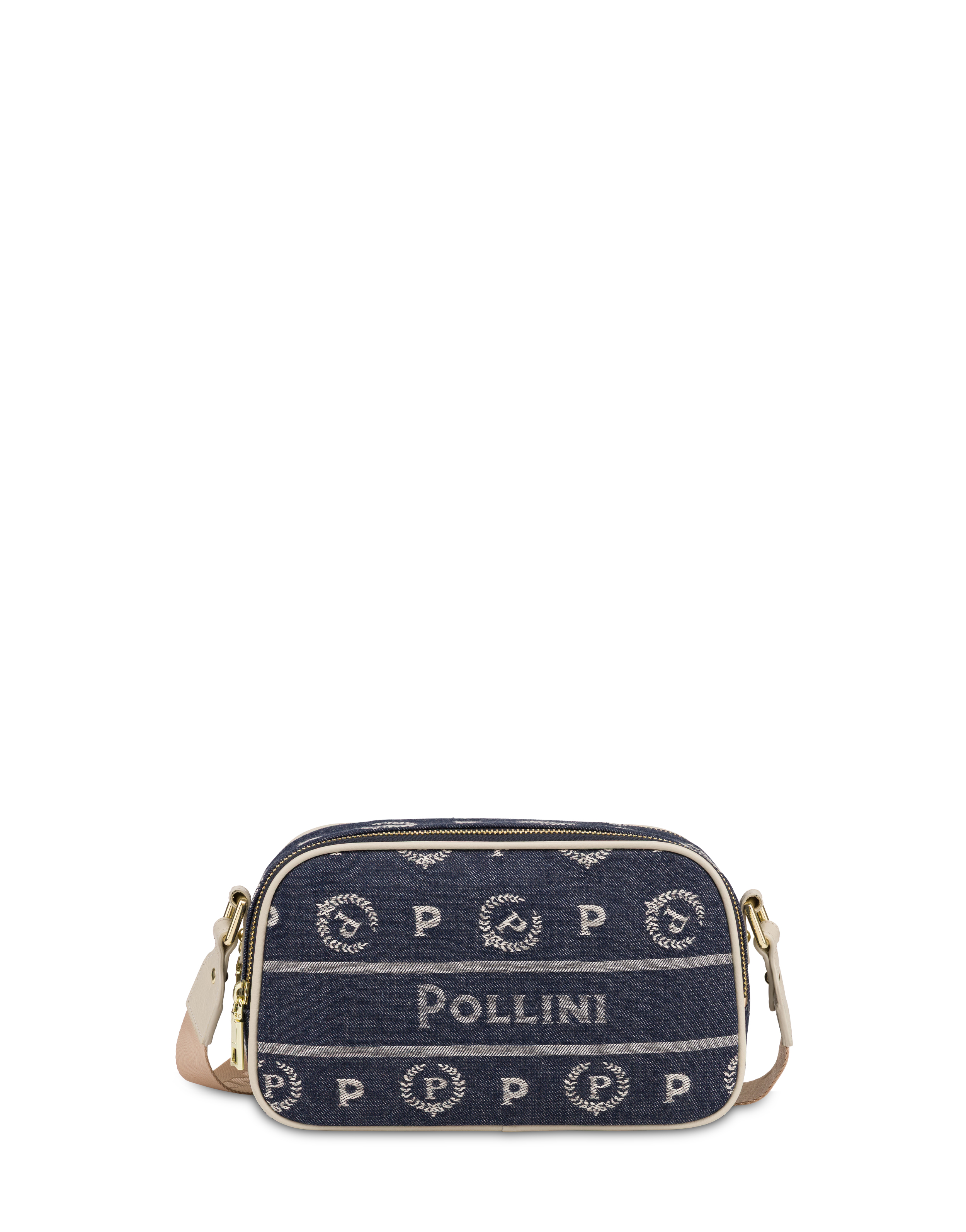 Crossbody Bag Heritage Marina In Denim Blu/avorio