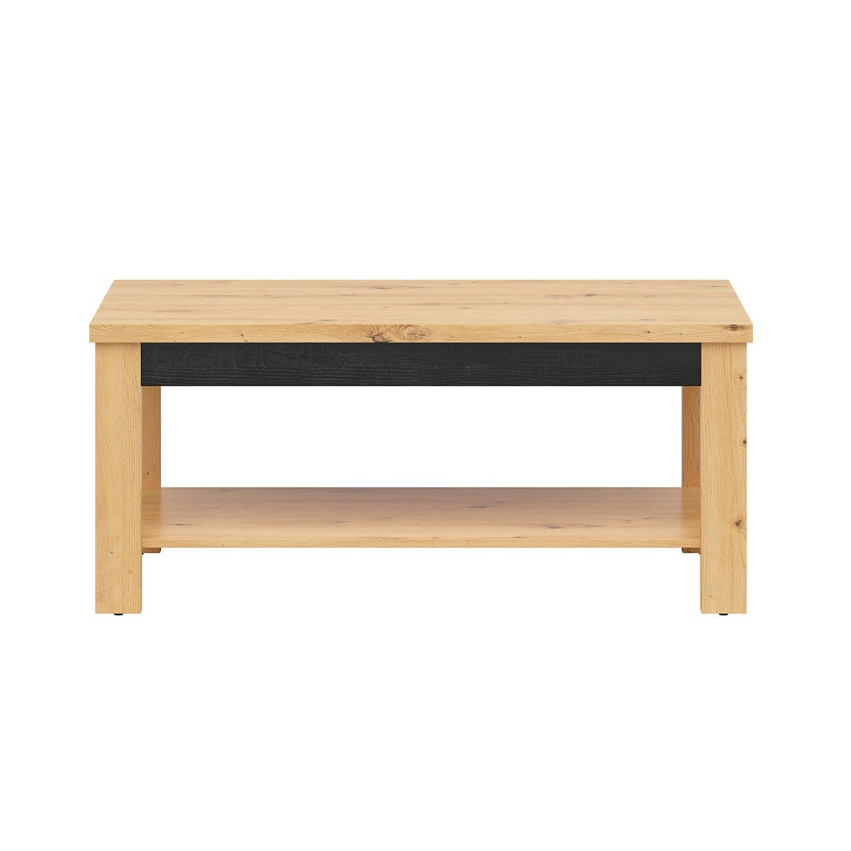 - Table basse naturel et noir