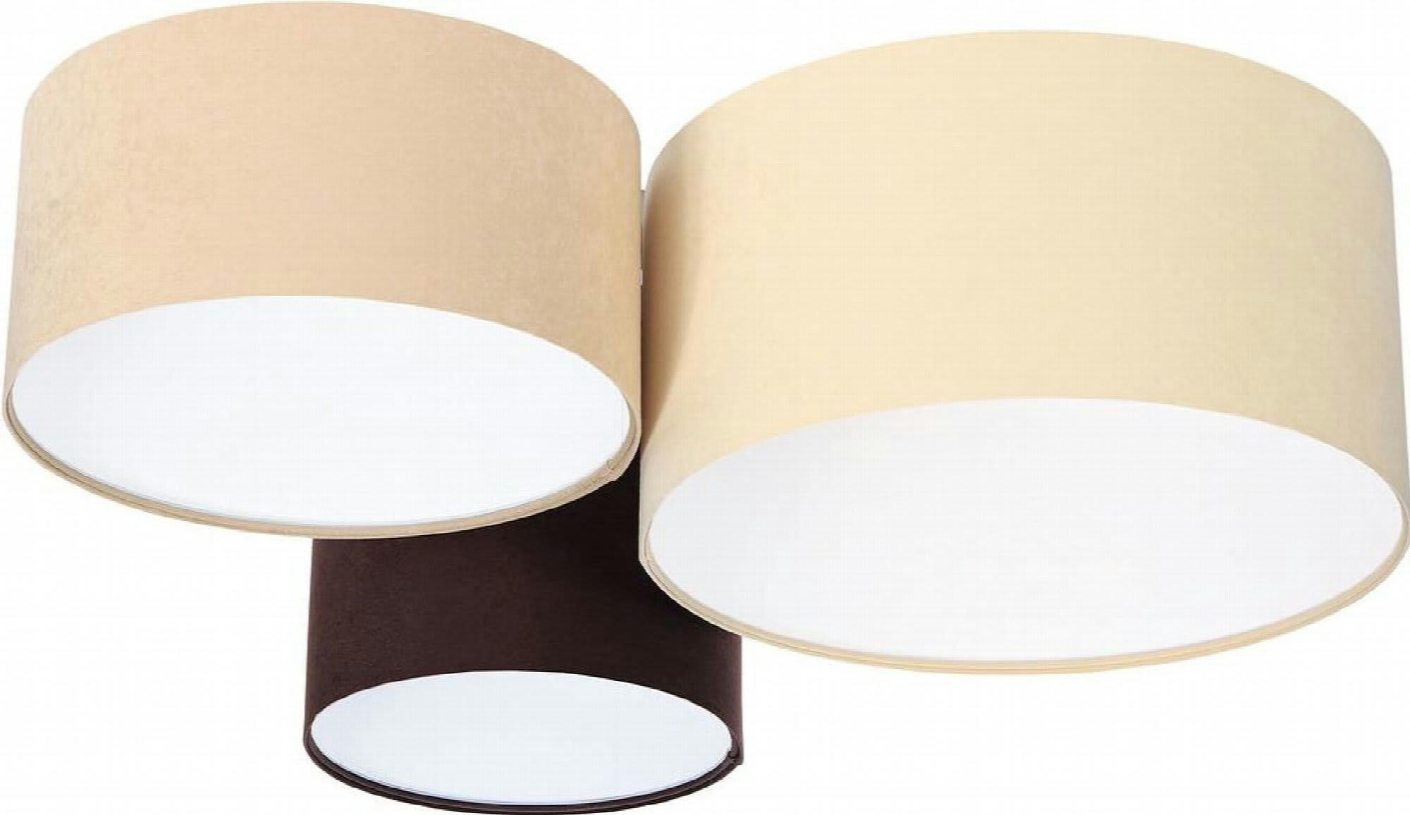 TRIO - Plafonnier Tissu Beige