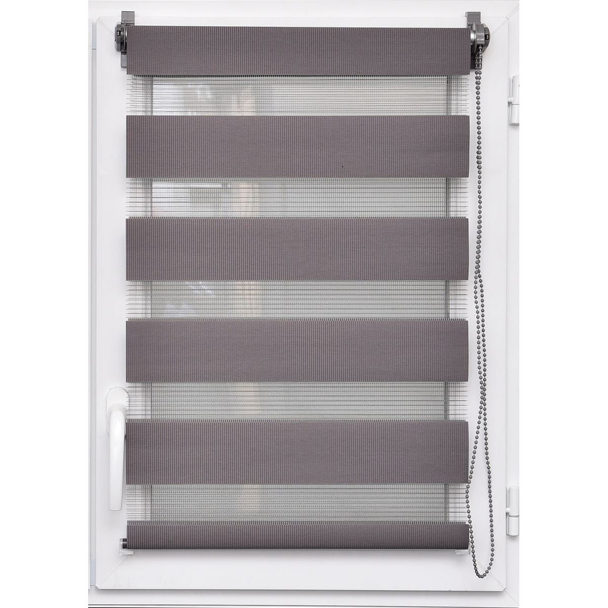 Estore em tecido noite/dia cinza escuro 117x180cm