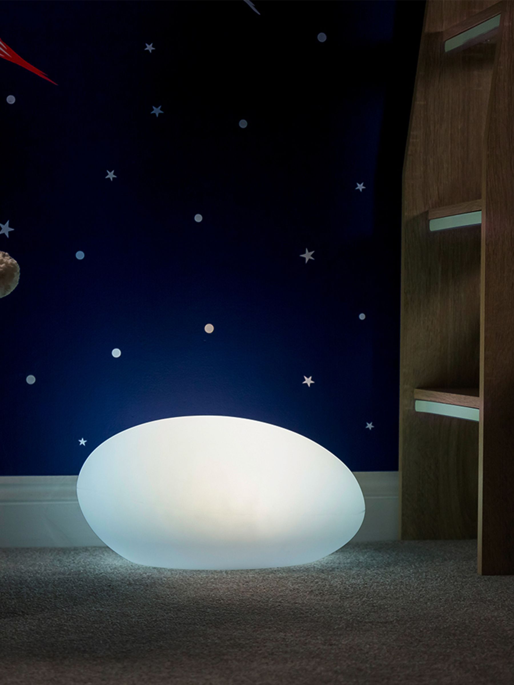 SolarCentre White ShapeLights Pebble Light