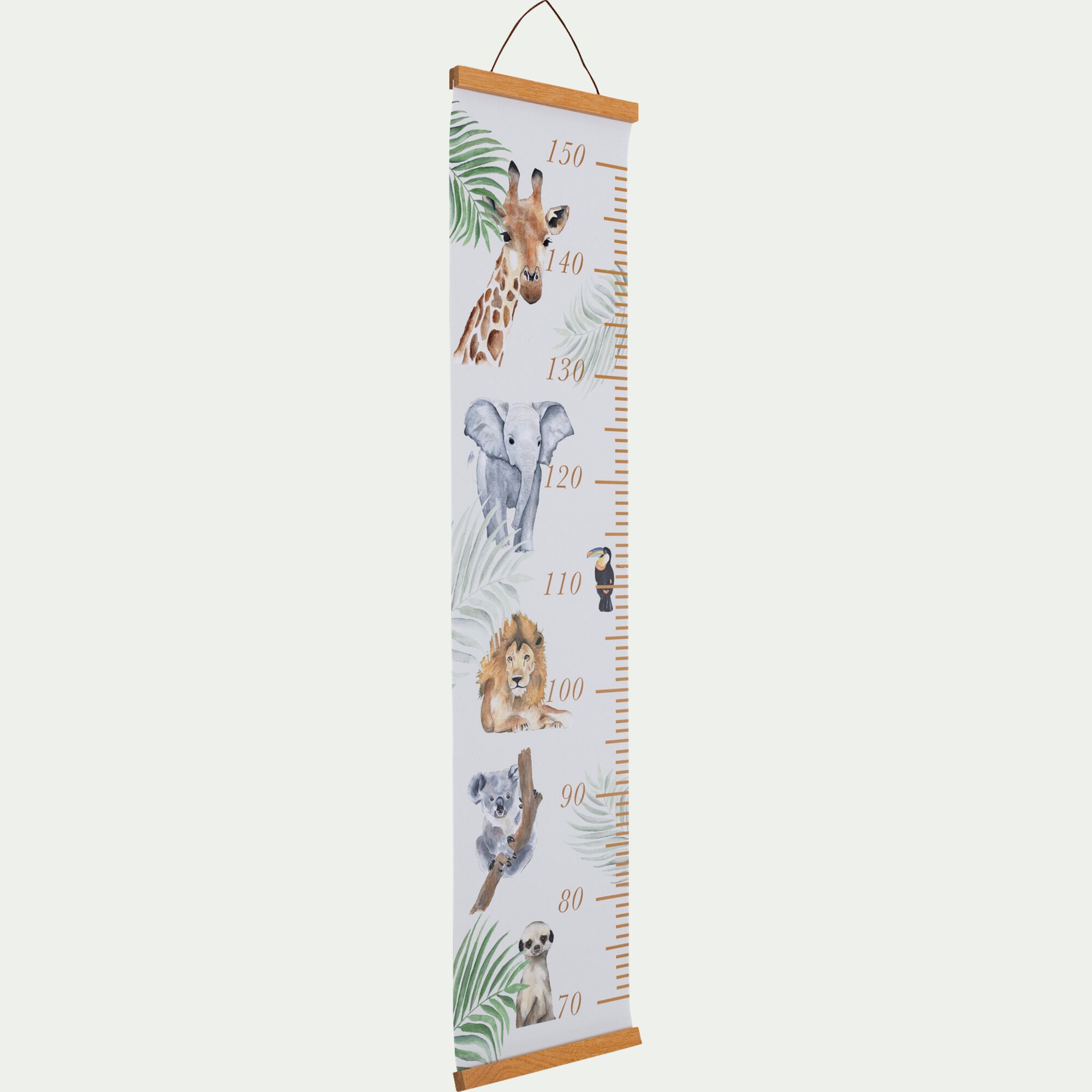 SUZY - Toise murale motifs savane - vert clair