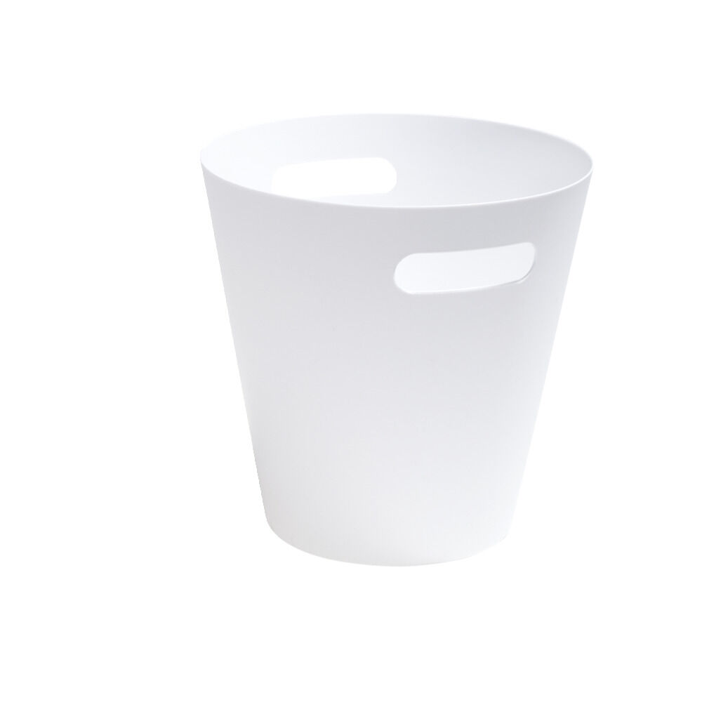 Poubelle de bureau plastique blanc 21,9x14xH21,2cm