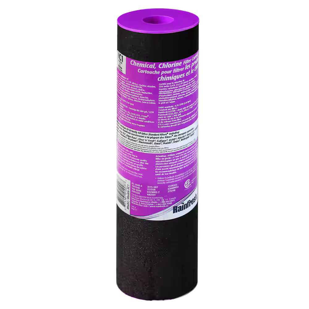 Rainfresh VC1 Filter Cartridge - for Chemical, Chlorine, Taste & Odour