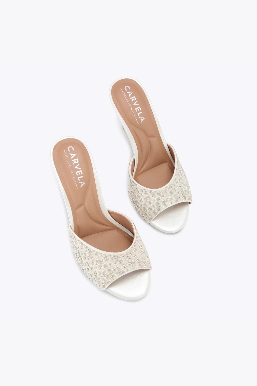 Carvela Silvia Mule' Fabric Heels