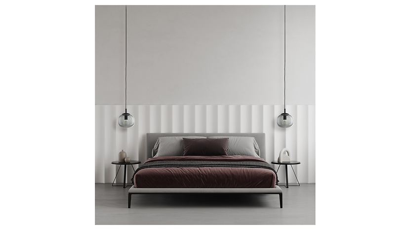 Lampa wisząca Vibe 20 cm szklana grafitowa