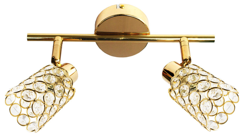 Lampa sufitowa mosiądz-przezroczysta YORK2xG9x40W Candellux