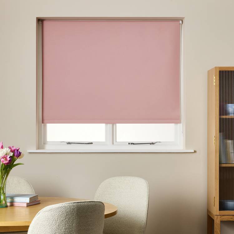 Habitat Blackout Blush Roller Blind - 60cm
