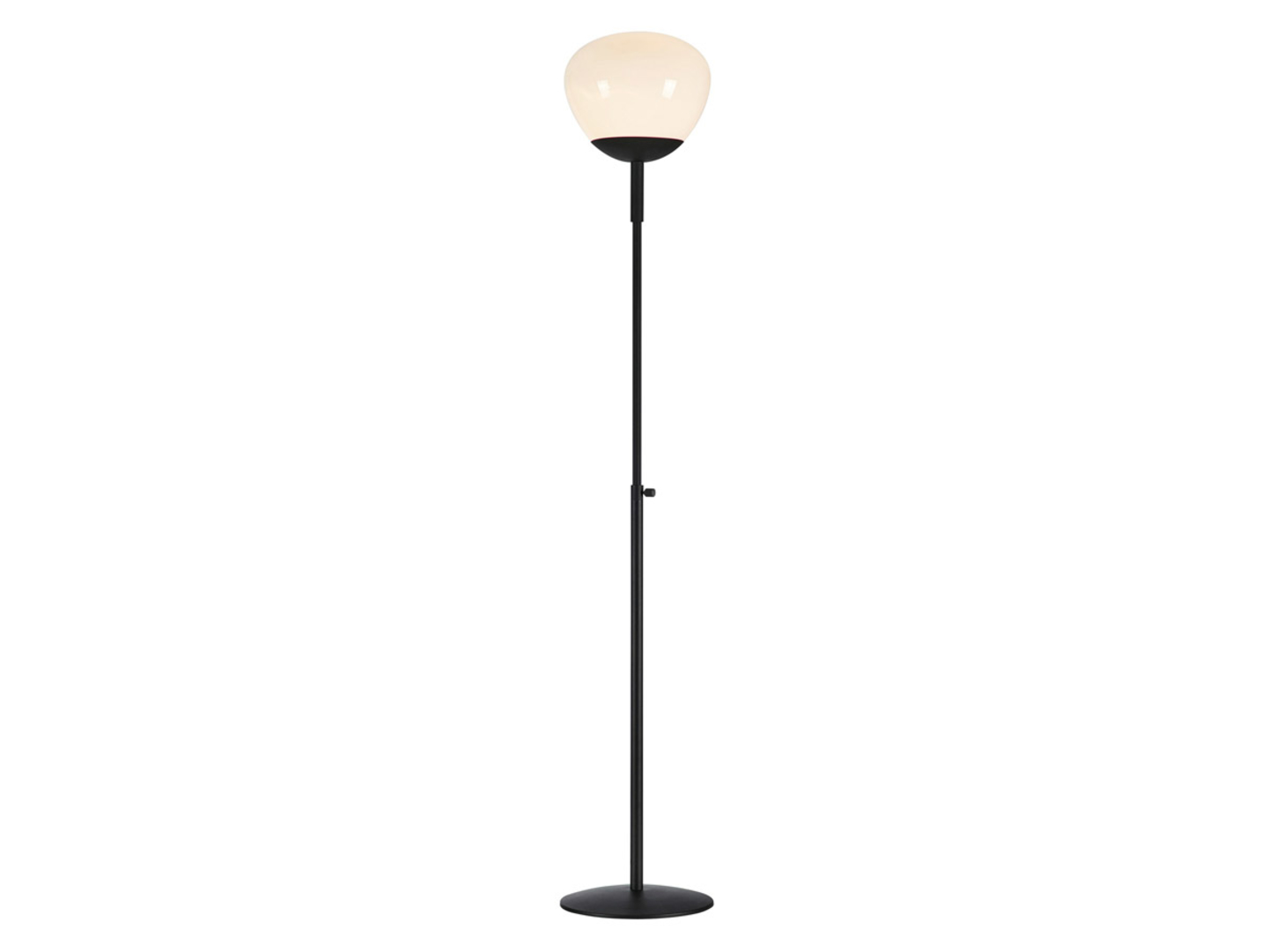 Lampa podłogowa Rise metalowa biało-czarna