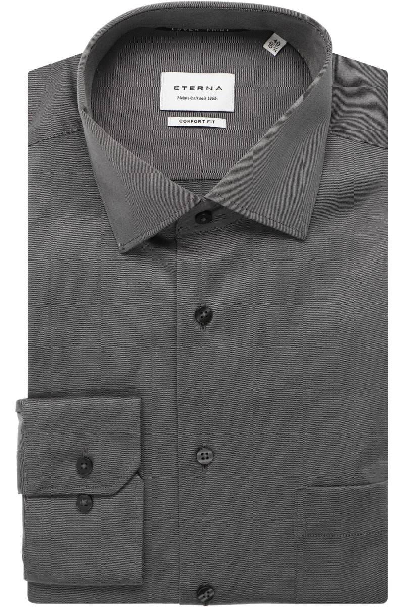 ETERNA Cover Shirt Comfort Fit Hemd steingrau, Einfarbig