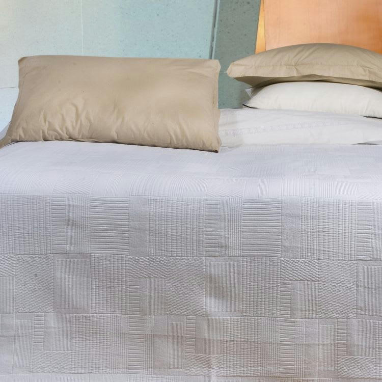 ALENQUER - Dessus De Lit en Coton Gris 280x260 cm