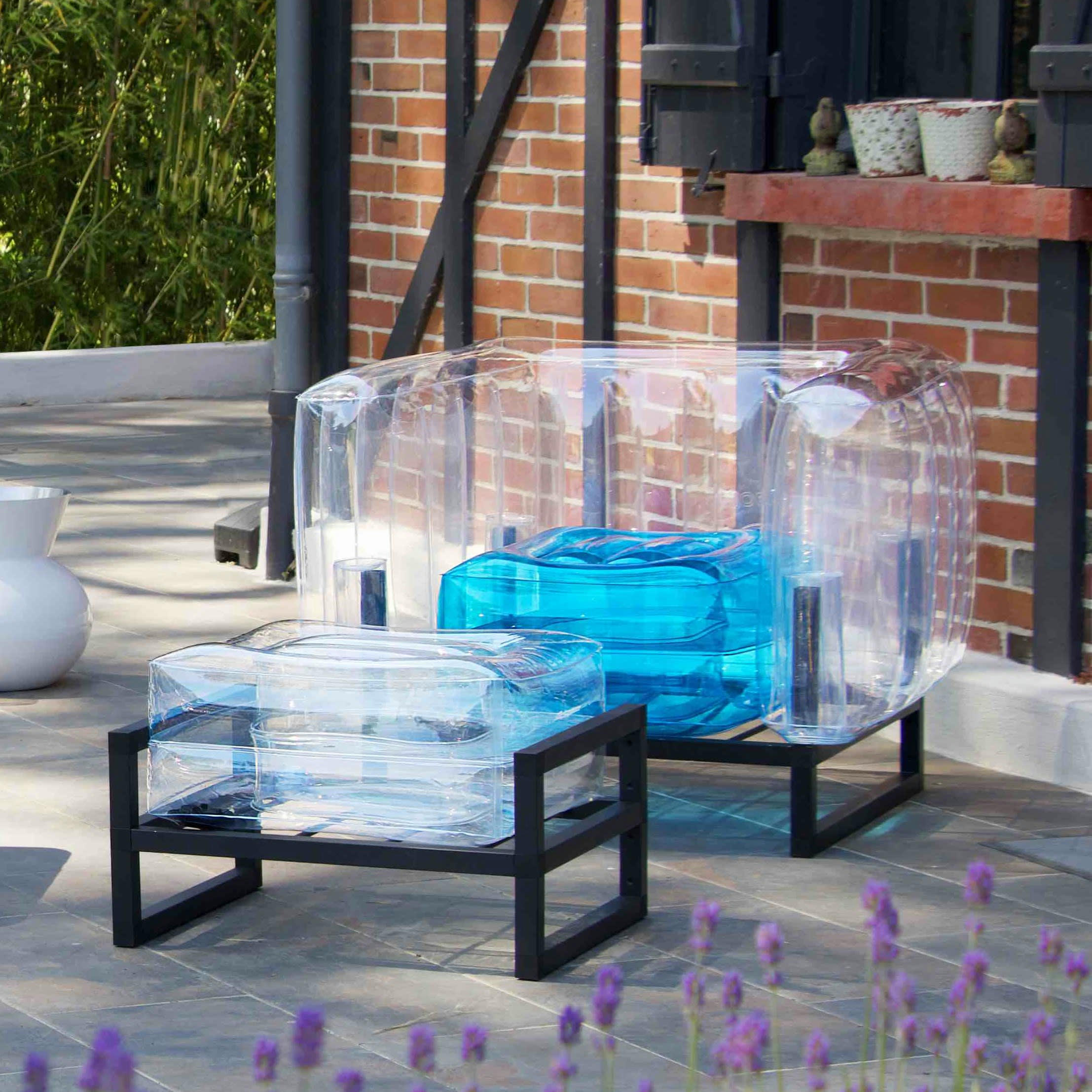 YOMI - Pouf design en TPU - Transparent