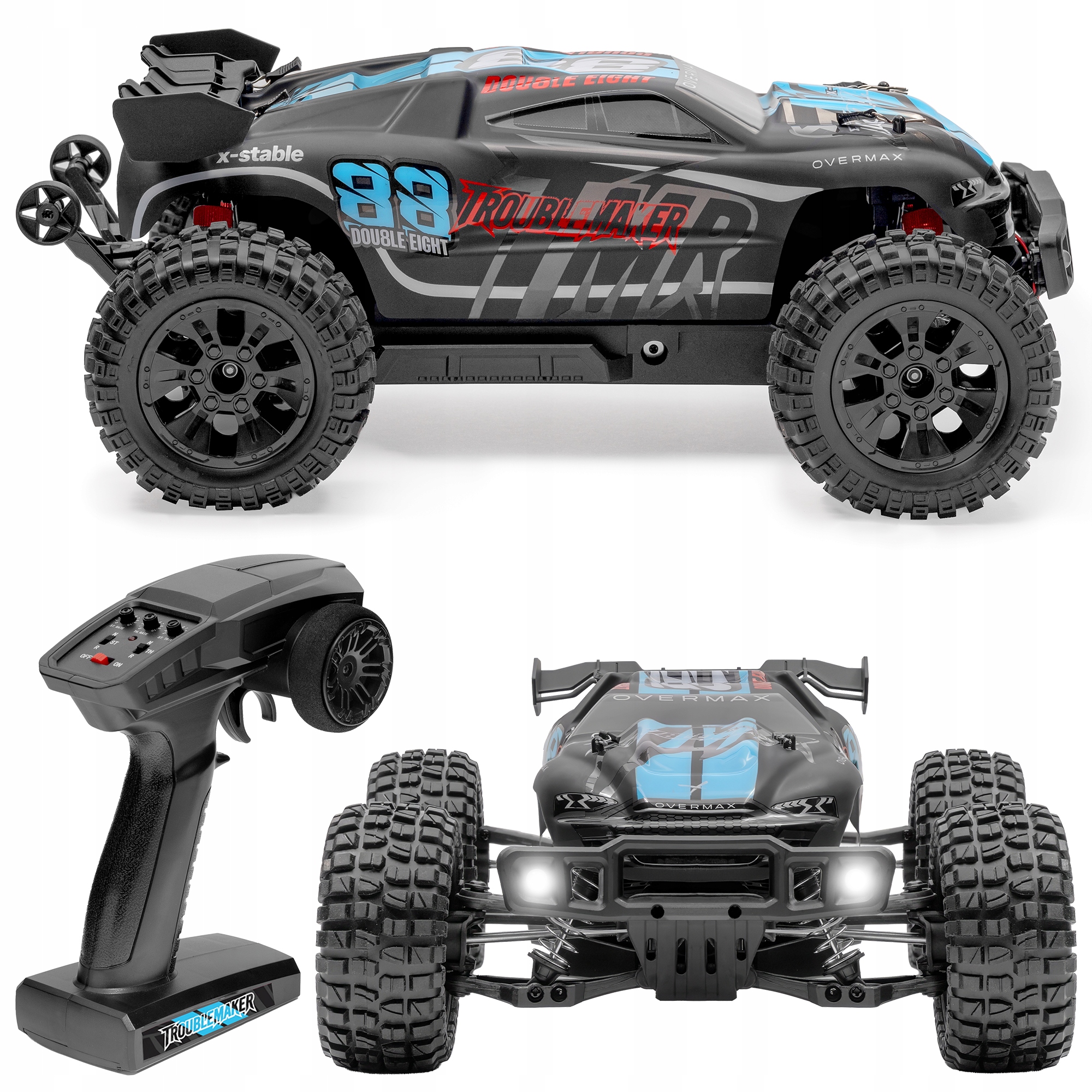 Samochód zdalnie sterowany TERENOWY 4x4 auto RC MONSTER TRUCK pilot 35KM/H