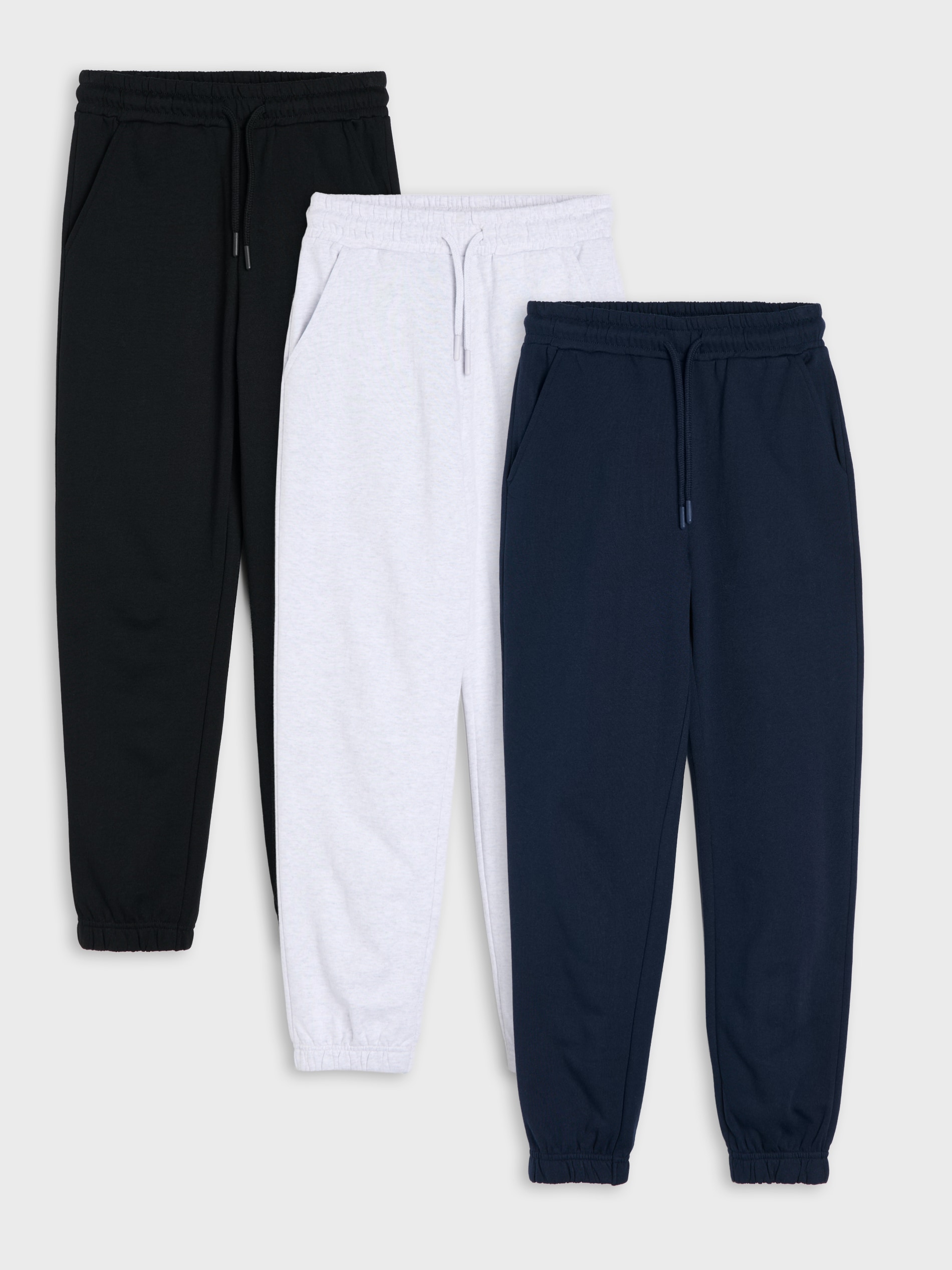 Spodnie dresowe jogger 3 pack