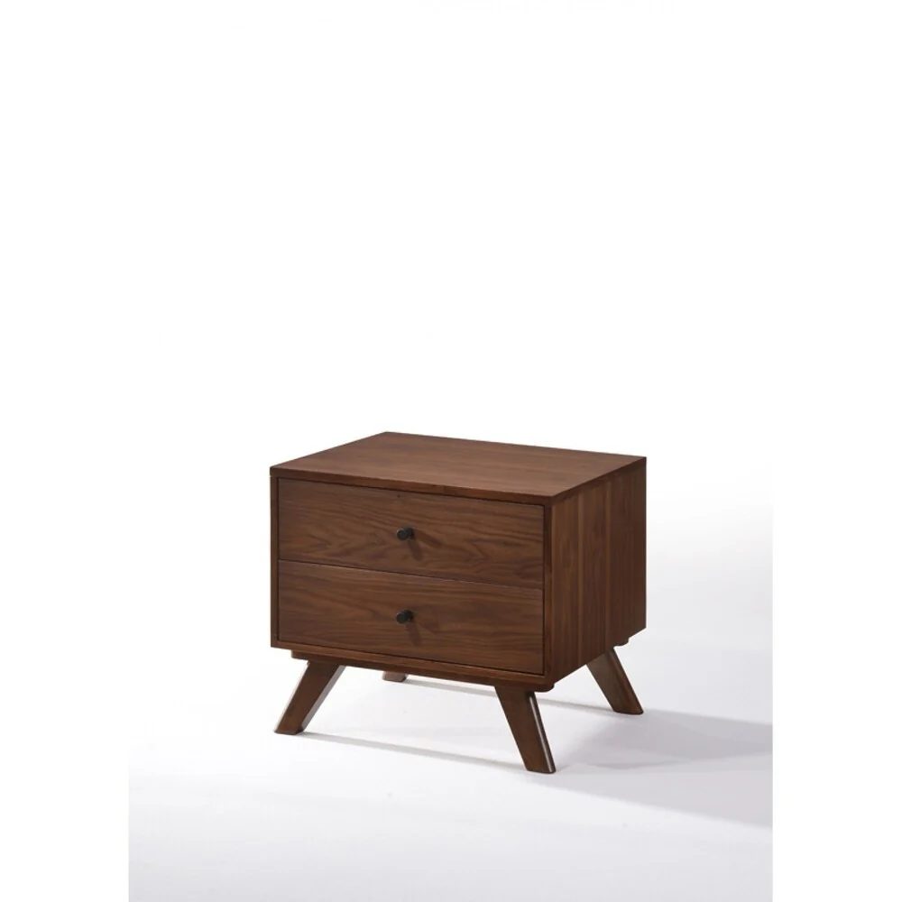Modrest Addison Mid-Century Modern Walnut Nightstand