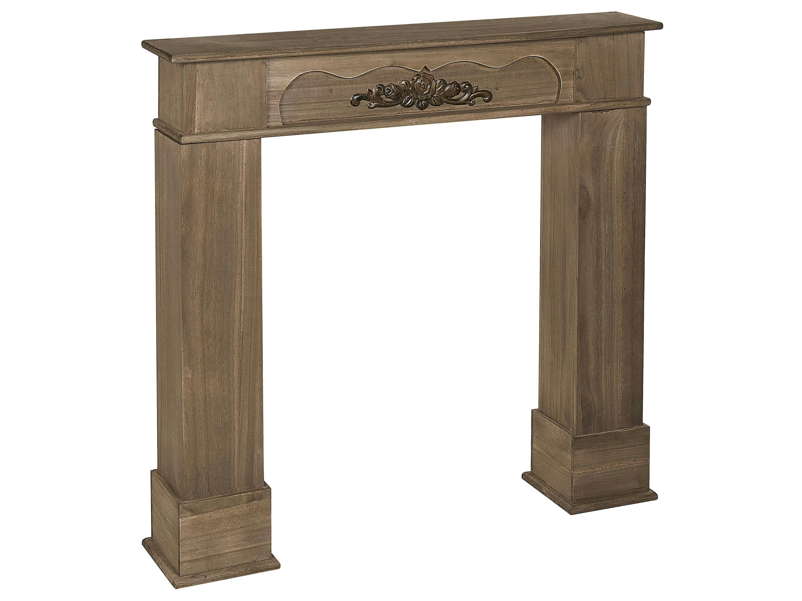 NARNIA - Encadrement de cheminée bois foncé