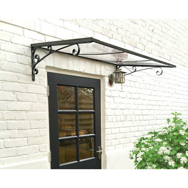 Marquise de porte Venus gris foncé 135,5 x 88 cm CANOPIA