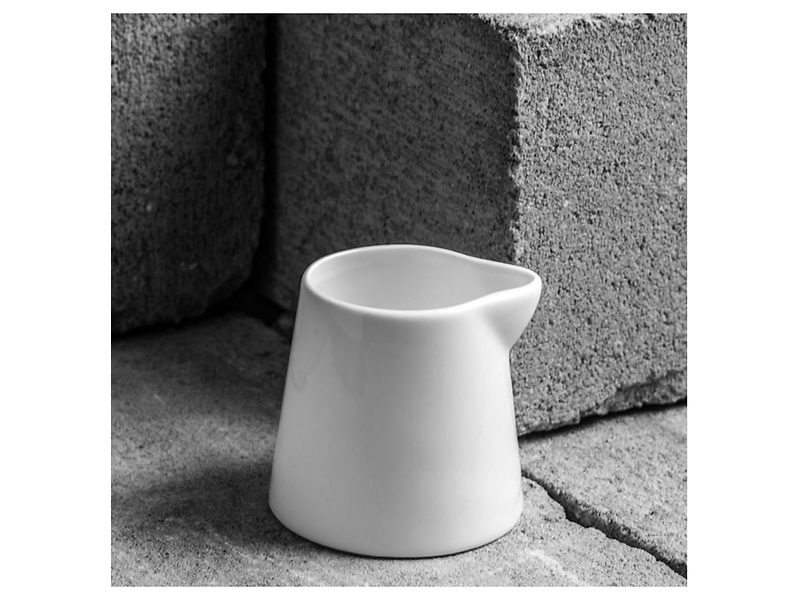 Mlecznik Kubiko/Fala porcelanowy 130 ml biały
