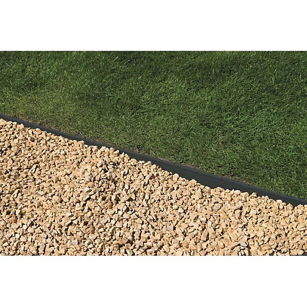 Bordure de jardin en Polyéthylène recyclé - Nature BORDERFIX - H14 cm x 10 m - Noir