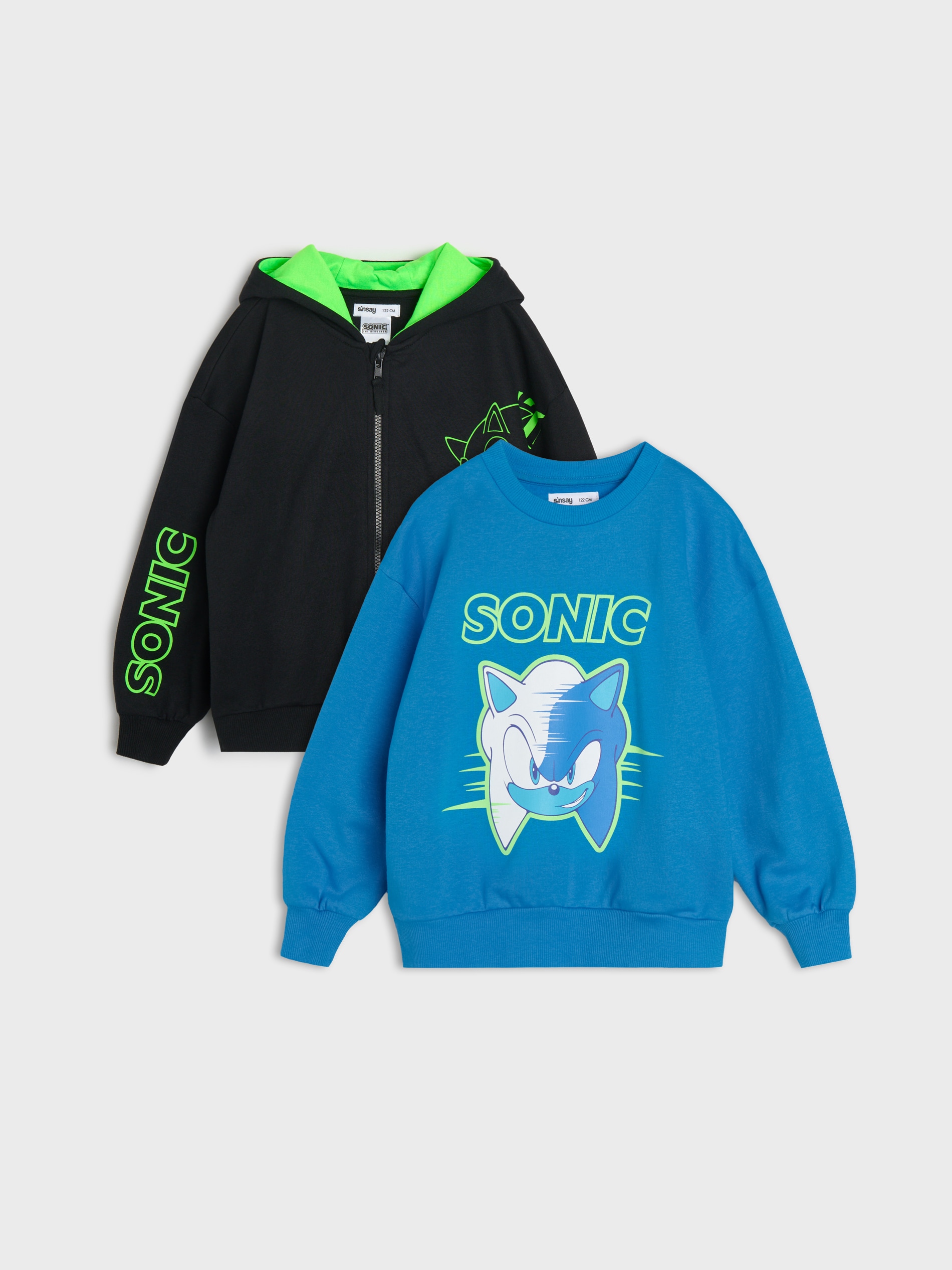 Bluzy z kontrastowymi kolorami 2 pack Sonic the Hedgehog